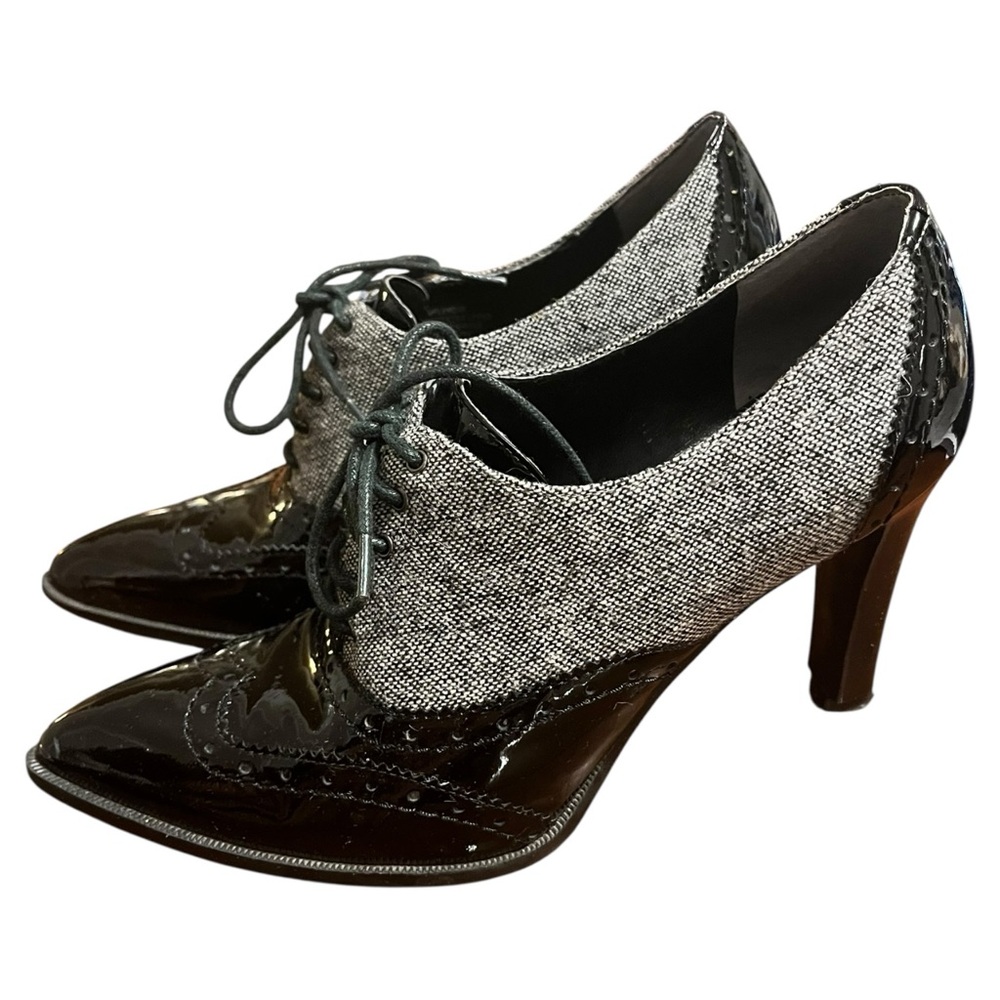 Marc Fisher Black and Gray Heels